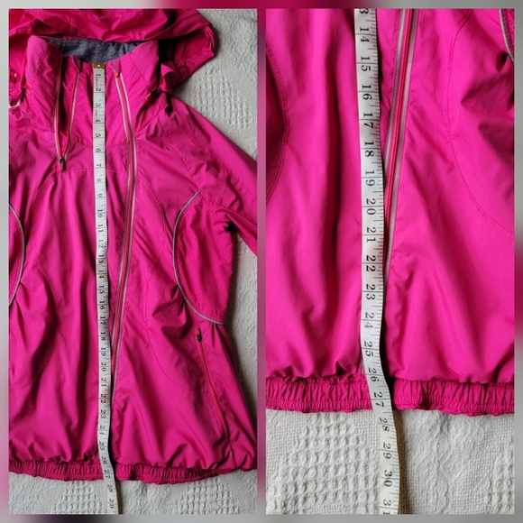 Lululemon Run Inspire Jacket Women's 8 Dual Zipper Water Resistance Hood - Picture 11 of 13